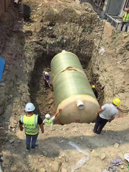 陇南地区南部县养猪场玻璃钢化粪池项目